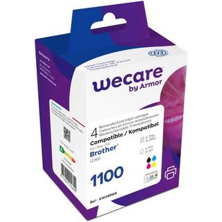 wecare  WECARE Multipack rebuilt CMYBK LC-1100VALWE z.Brother MFC-6490CW 17/3x9ml 