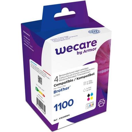 wecare  WECARE Multipack rebuilt CMYBK LC-1100VALWE z.Brother MFC-6490CW 17/3x9ml 