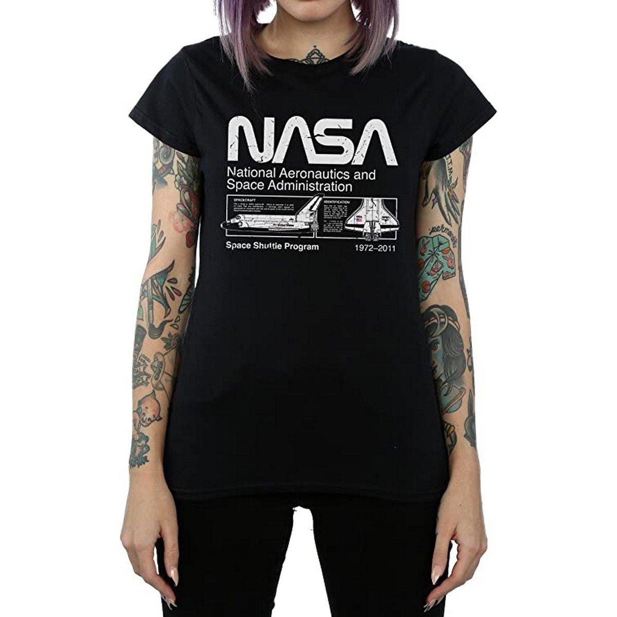 Image of Classic Space Shuttle Tshirt Damen Schwarz XL