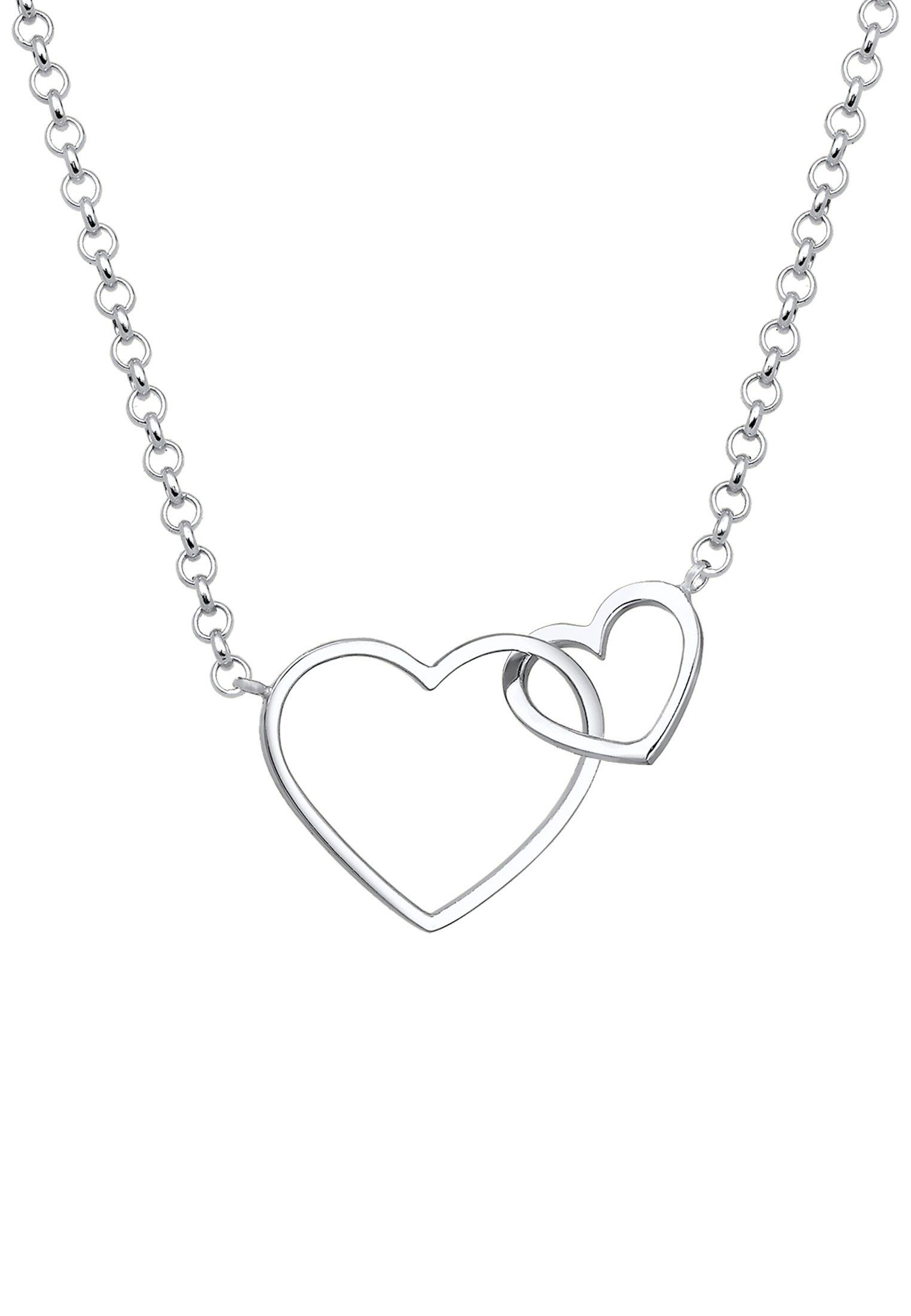 Elli  Collier Femmes Pendentif Coeur Entrelacé 