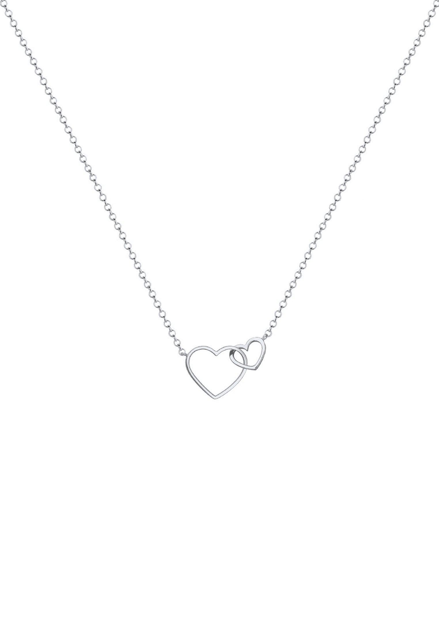 Elli  Collier Femmes Pendentif Coeur Entrelacé 