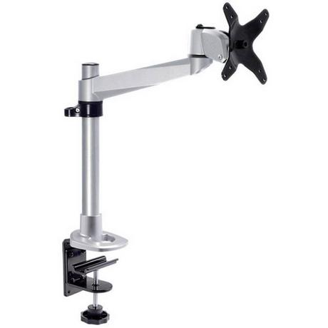 SpeaKa Professional  Swivel Monitorhalter, Höhenverstellbar, Tischmontage mit Grommet- und C-Klemme 