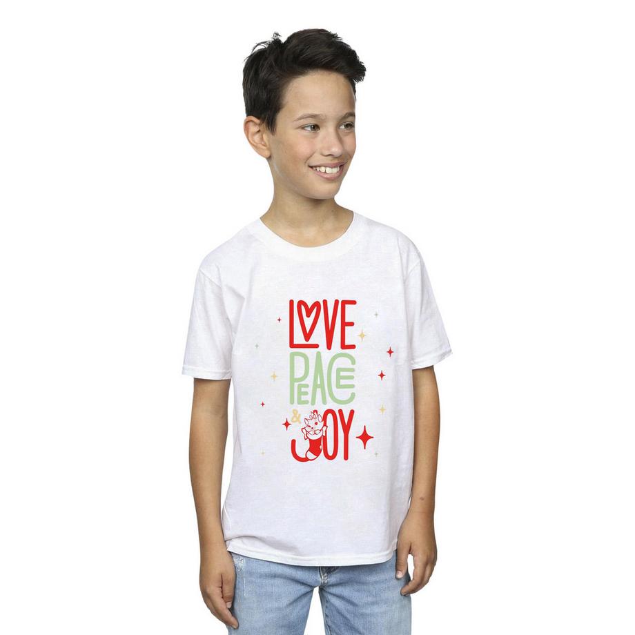 Disney  The Aristocats Love Peace Joy TShirt 