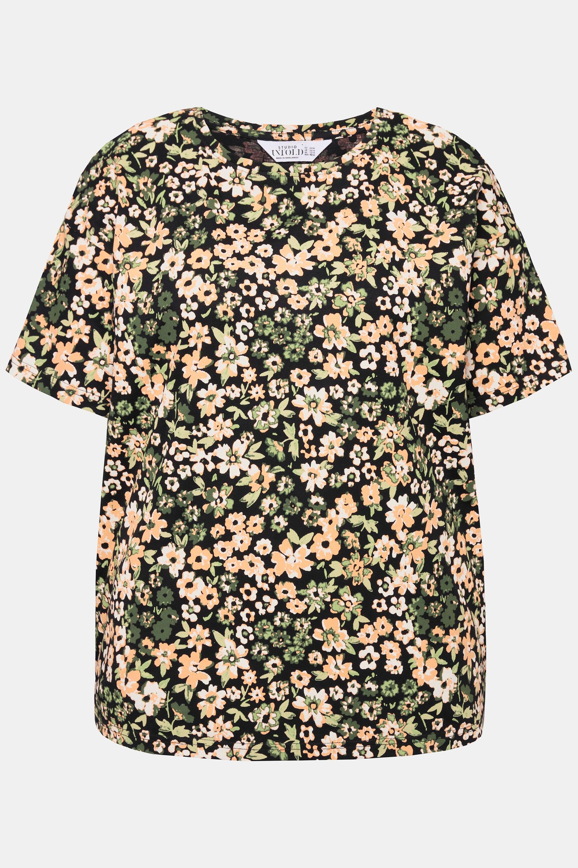 Studio Untold  T-Shirt, oversized, Millefleur Print 