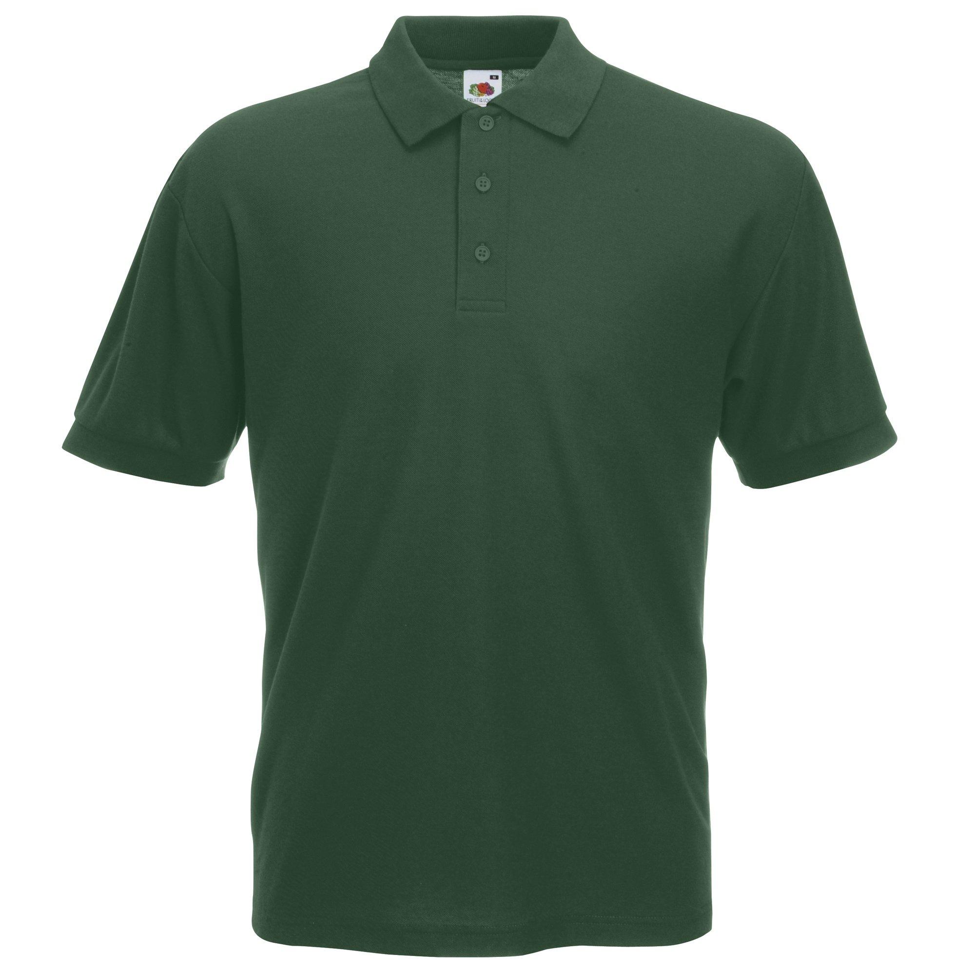 Image of Herren Piqué Poloshirt, Kurzarm Herren Grün XL