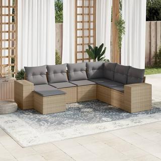 VidaXL set divano da giardino Polirattan  