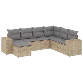 VidaXL set divano da giardino Polirattan  