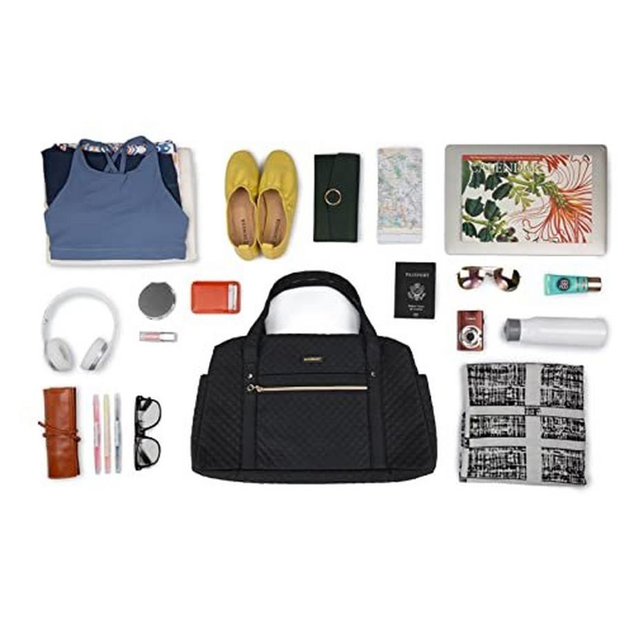 Only-bags.store  Reisetasche Handgepäck, Weekender Overnight Bag Große Tragetasche mit Schuhtasche, Laptop-Fach 