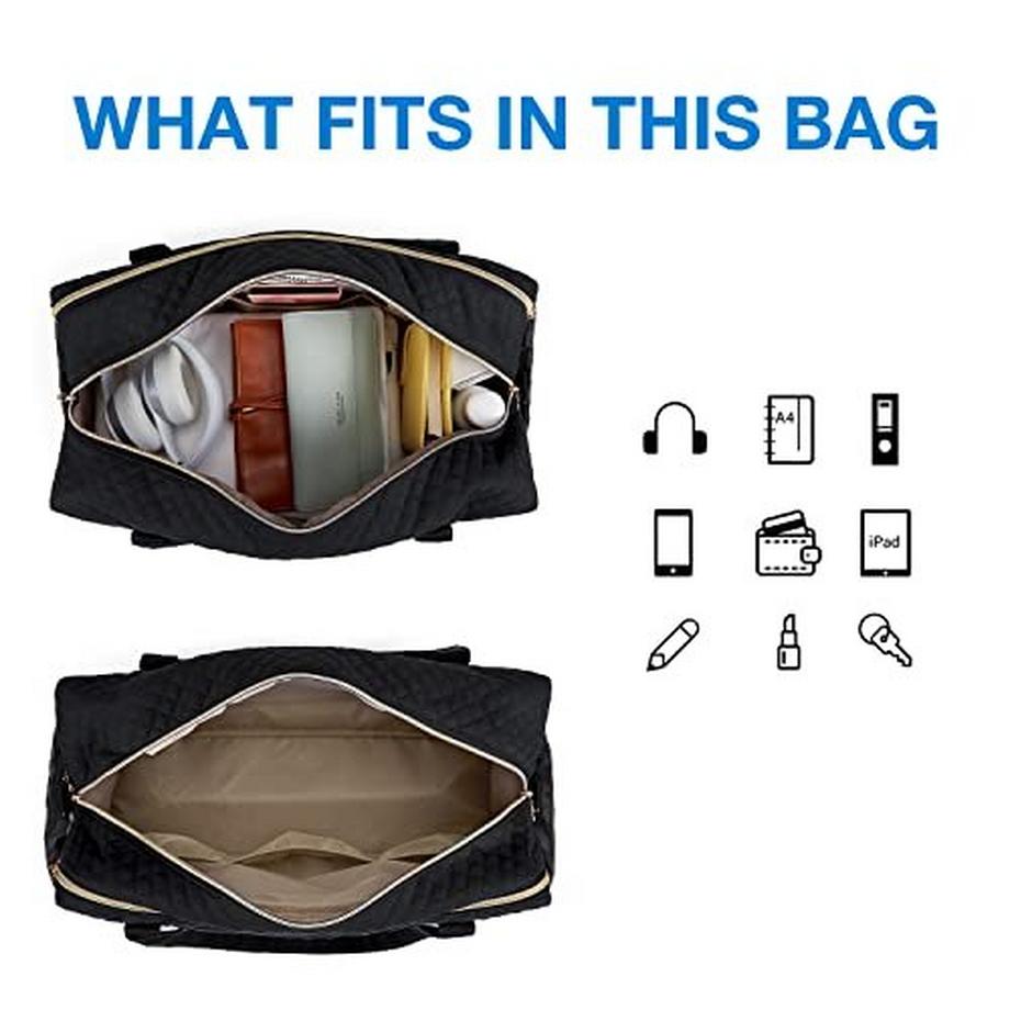 Only-bags.store  Reisetasche Handgepäck, Weekender Overnight Bag Große Tragetasche mit Schuhtasche, Laptop-Fach 