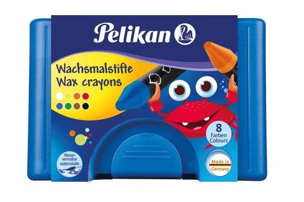 Image of PELIKAN Wachsmaler Griffix 666/8WL 8 Farben ass. Etui PELIKAN Wachsmaler Griffix 666/8WL 8 Farben ass. Etui