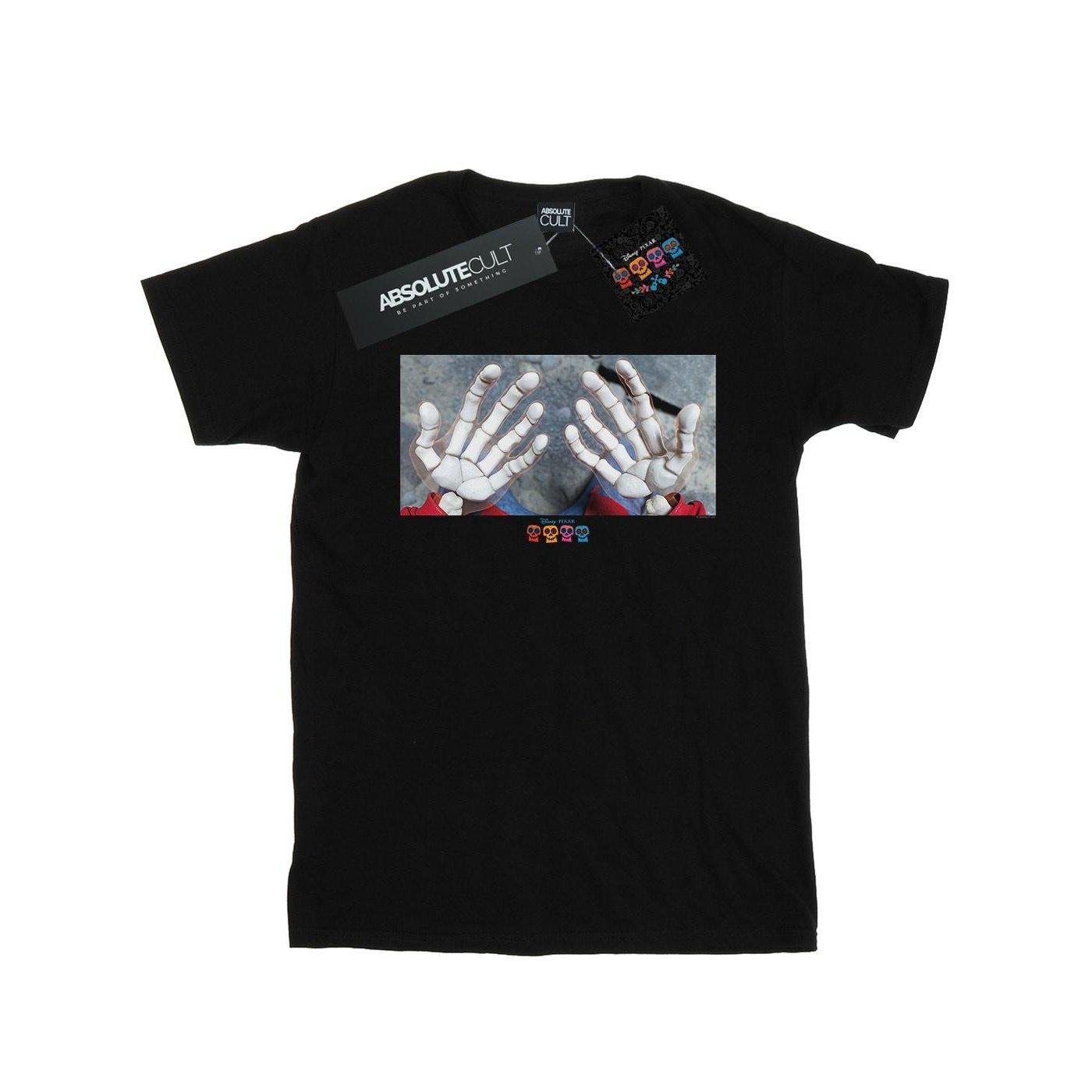 Image of Coco Miguel Skeleton Hands Tshirt Herren Schwarz XXL