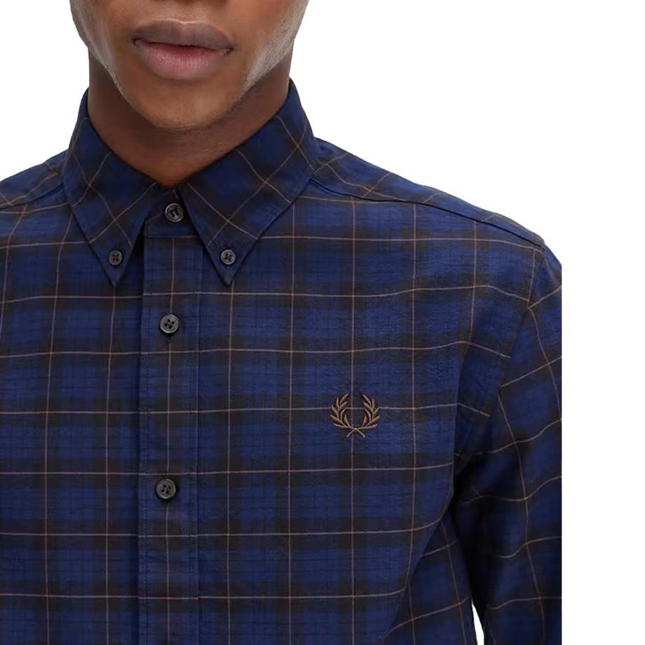 FRED PERRY  Chemise Manches Longues Motiftyle Tartan 