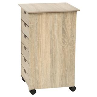 Tectake Rollcontainer aus Holz 65x36x40cm  