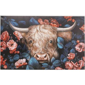 Tableau sur toile Yak en fleur 140x90