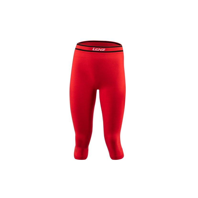 Image of 34 Leggings Frau Merino 6.0 Unisex Schwarz / Rot L