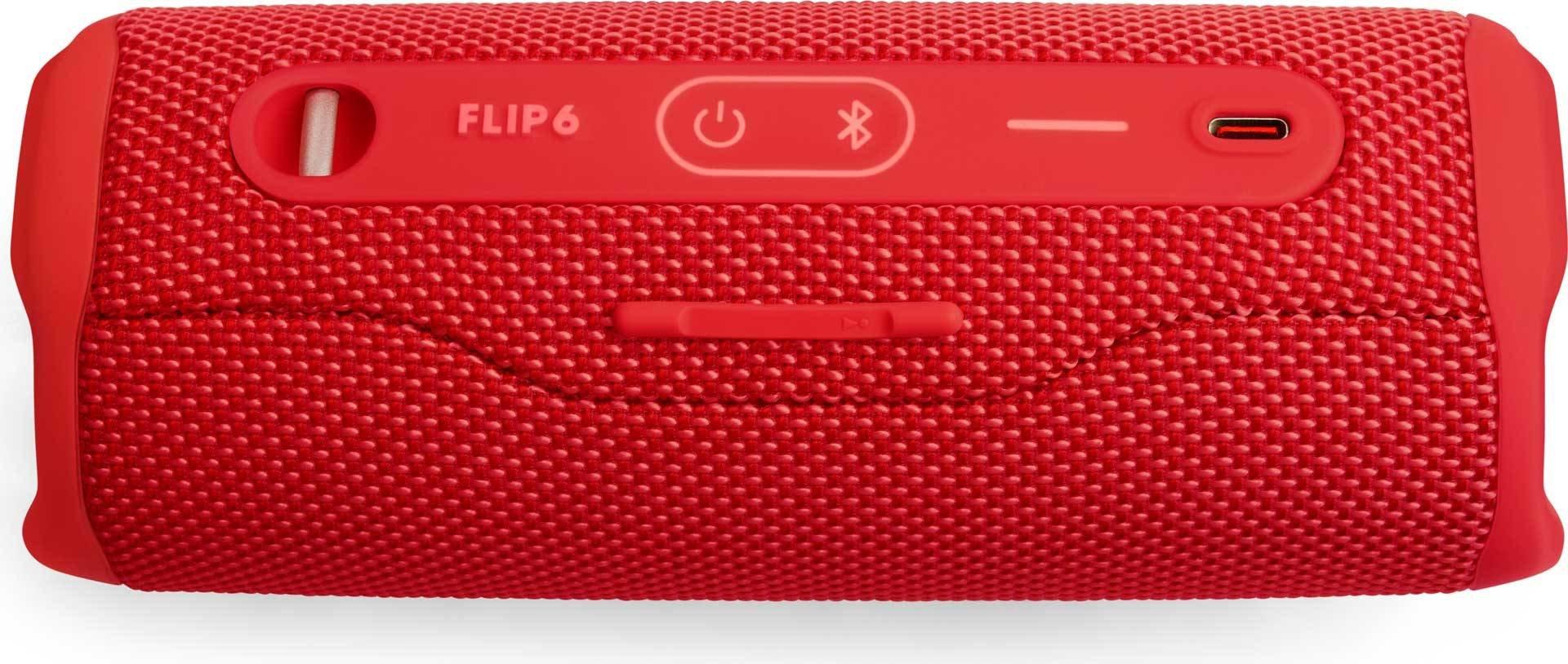 JBL  Tragbarer, wasserdichter, kabelloser Bluetooth-Lautsprecher  Flip 6 Red 
