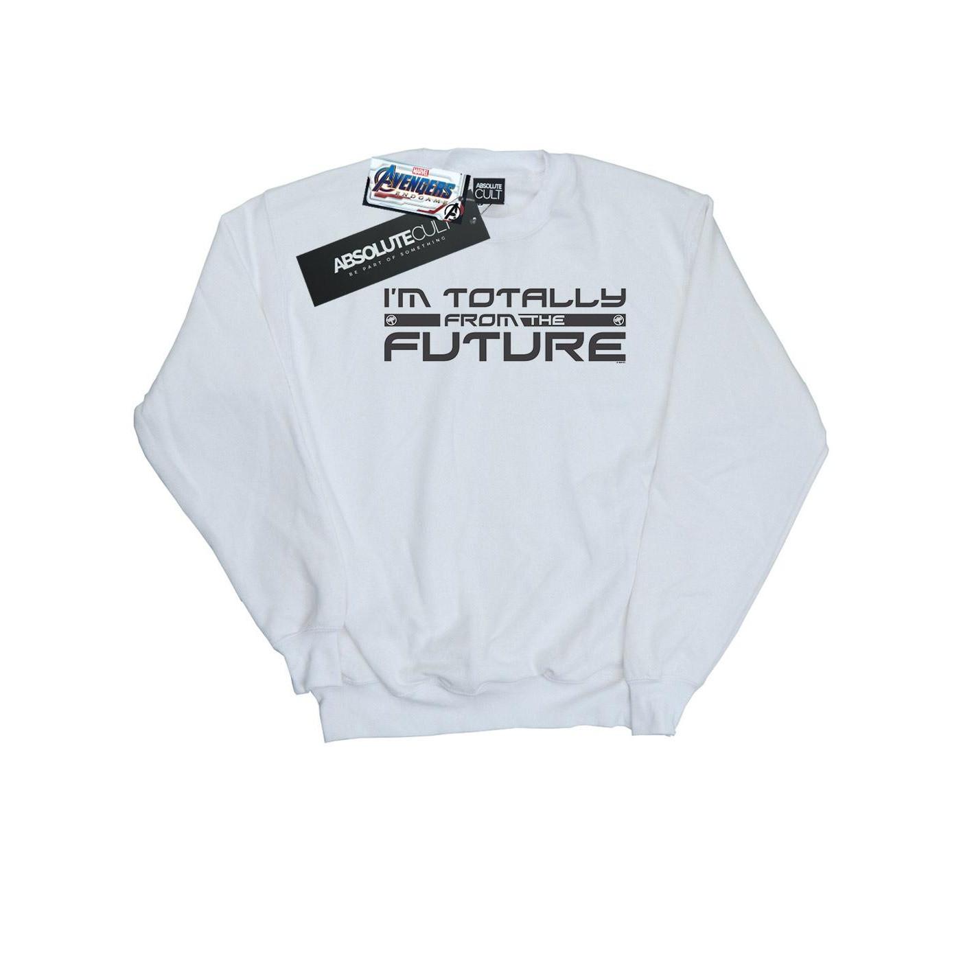 Image of Avengers Endgame Totally From The Future Sweatshirt Damen Weiss XL