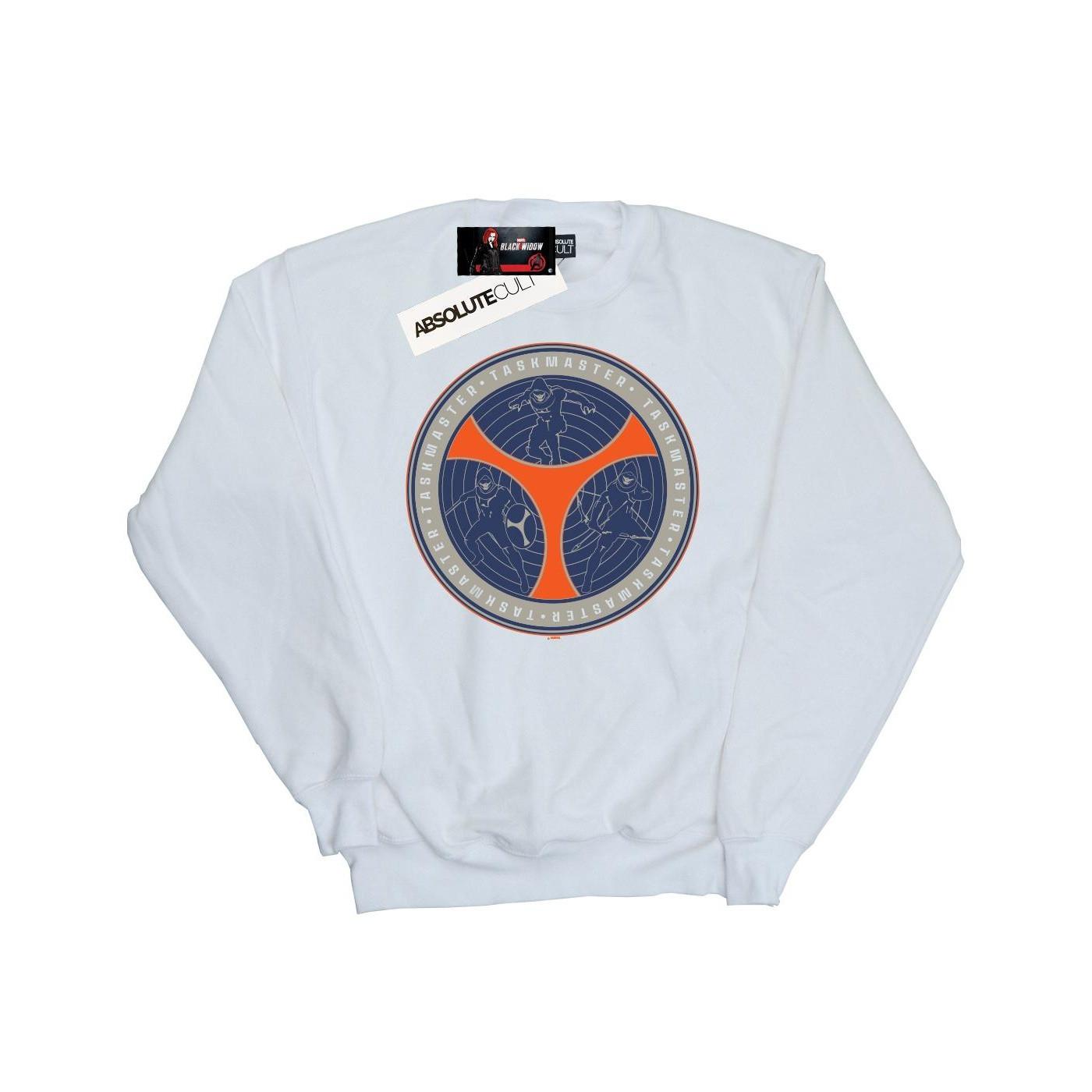 Image of Black Widow Movie Taskmaster Shield Poses Sweatshirt Mädchen Weiss 128