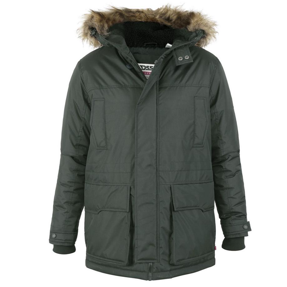 Duke Lovett D555 Parka mit Kunstfellbesatz  