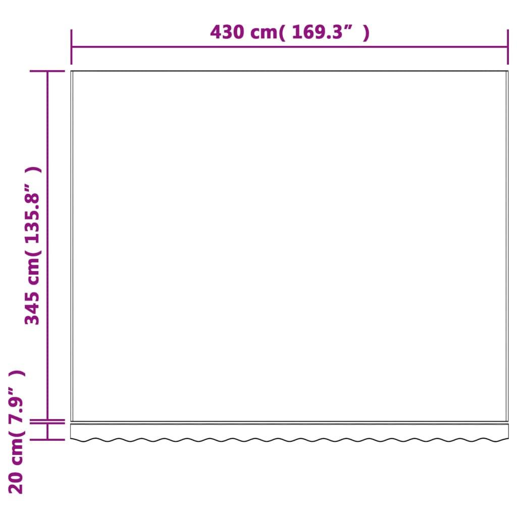 VidaXL tessuto di ricambio per tenda Tessuto  