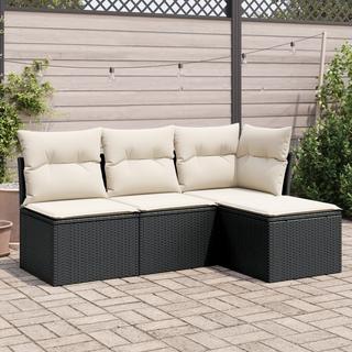 VidaXL set divano da giardino Polirattan  