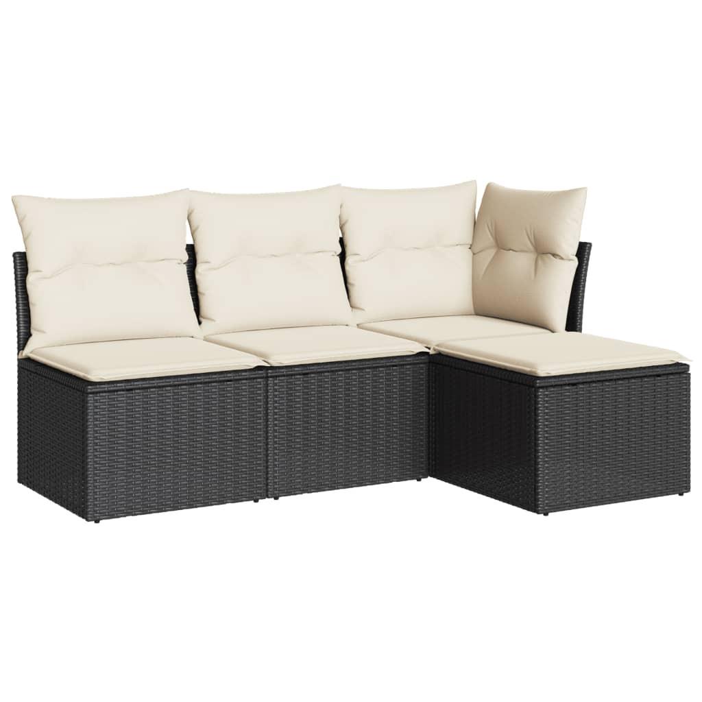 VidaXL set divano da giardino Polirattan  