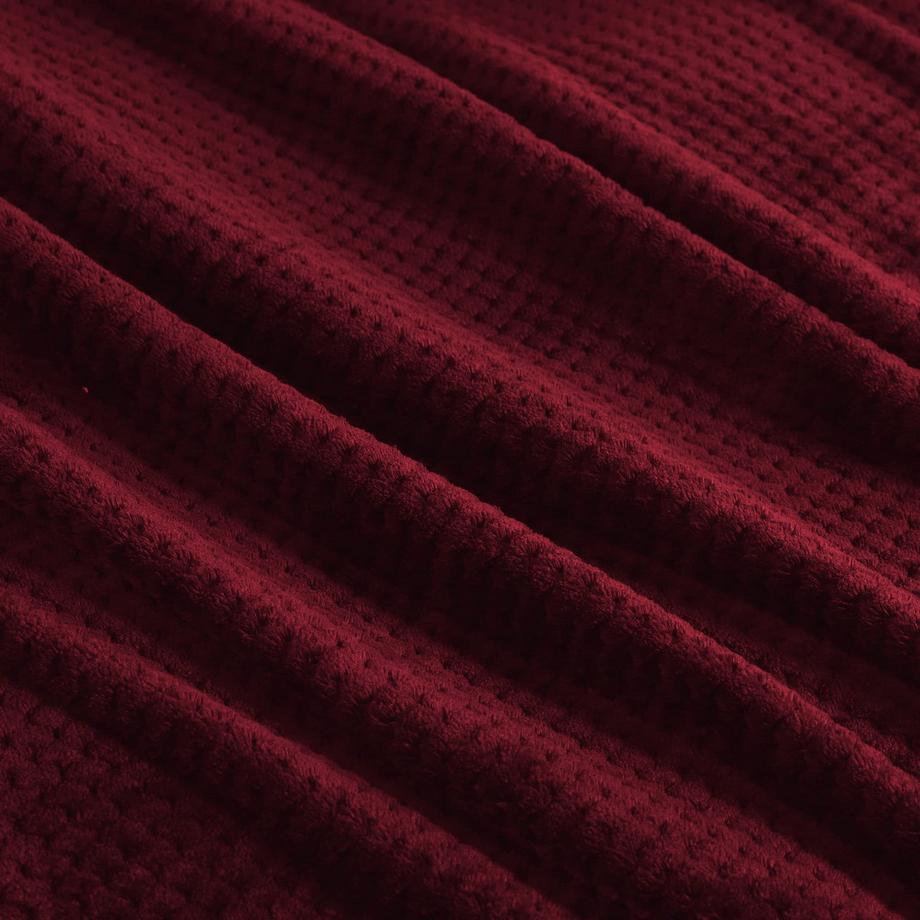 Alopini Coperta in Pile Super Morbida Calda Motivo Waffle  