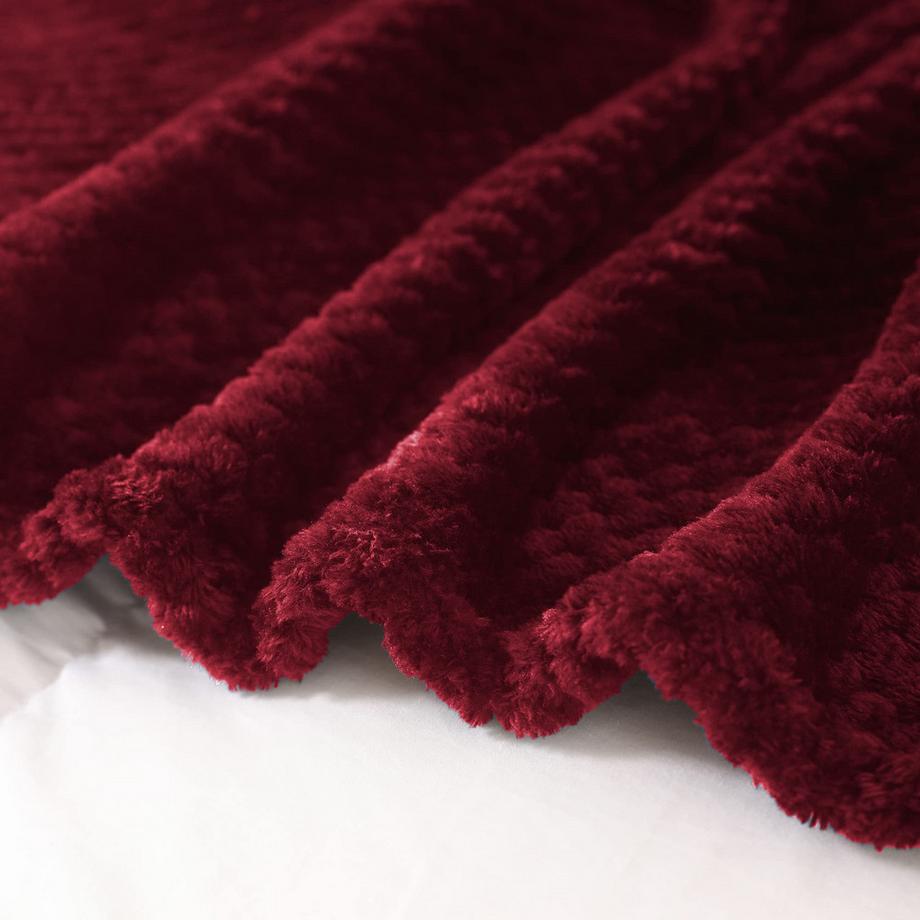 Alopini Coperta in Pile Super Morbida Calda Motivo Waffle  