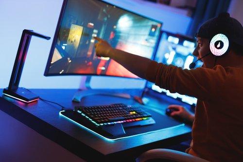 Surefire Gaming  SureFire Silent Flight RGB-680 Gaming-Mauspad Schwarz 