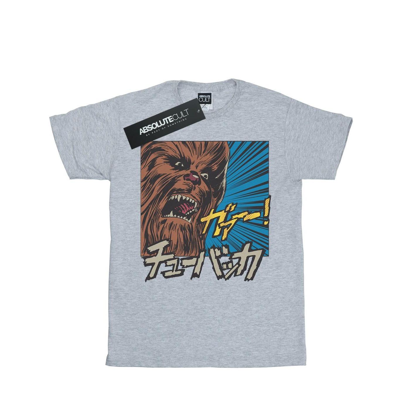 Image of Chewbacca Roar Pop Art Tshirt Mädchen Grau 116