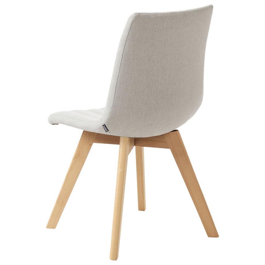 Beliani Esszimmerstuhl 2er Set aus Stoff Minimalistisch CALGARY  