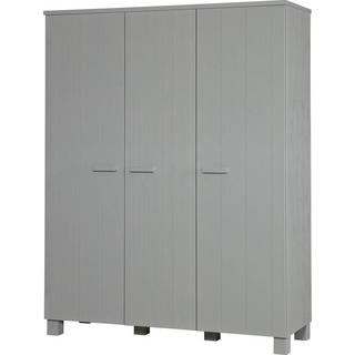 mutoni Armoire Dennis 3 portes pin béton gris  