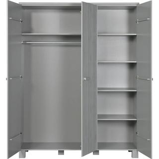 mutoni Armoire Dennis 3 portes pin béton gris  