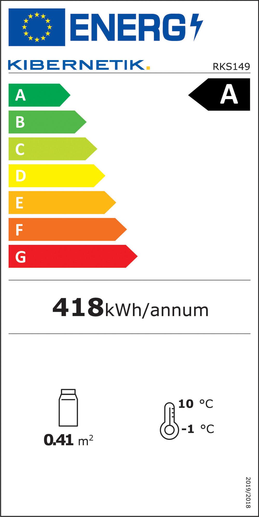 Kibernetik Kibernetik RKS149 Réfrigérateur à boissons rétro noir  