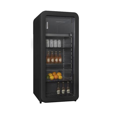 Kibernetik Kibernetik RKS149 Réfrigérateur à boissons rétro noir  