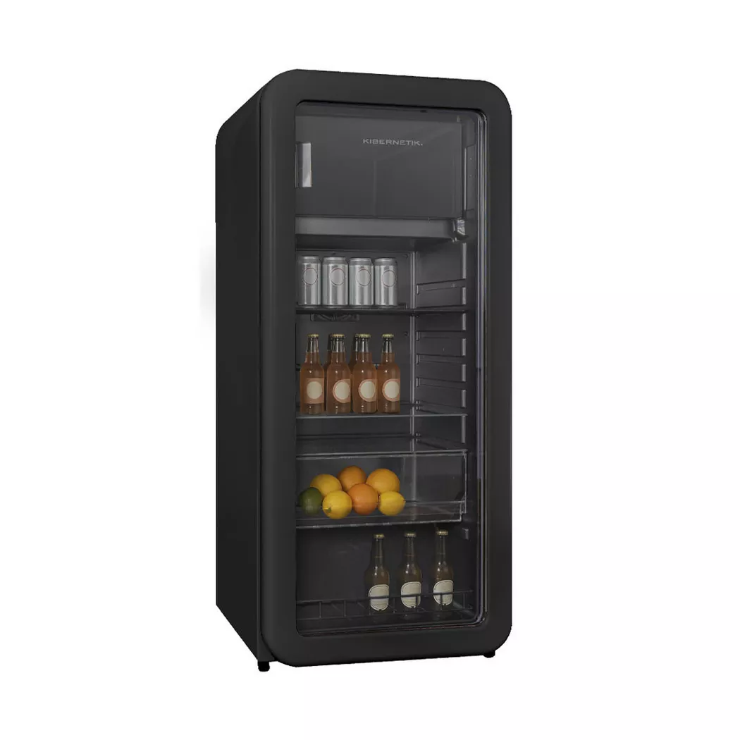 Kibernetik – Retro Getränkekühlschrank RKS149 schwarz, One Size