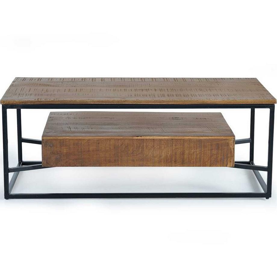 mutoni Table basse Era bois de manguier naturel 120  