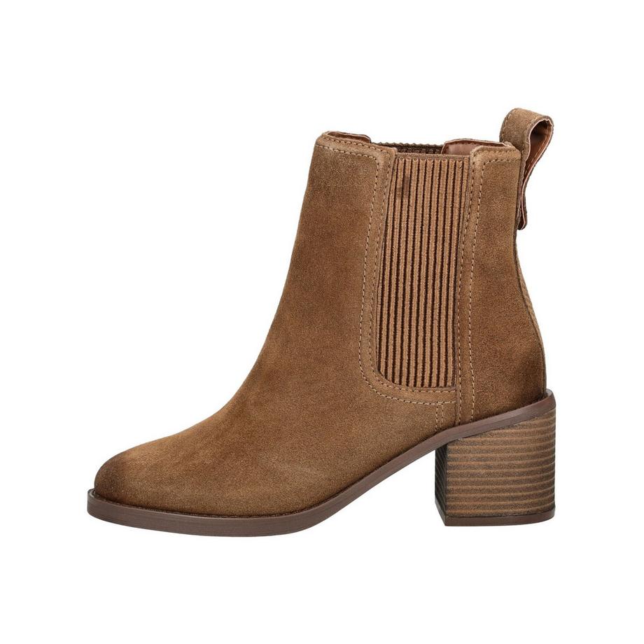 Clarks Bottines Chelsea en daim avec talon bloc  