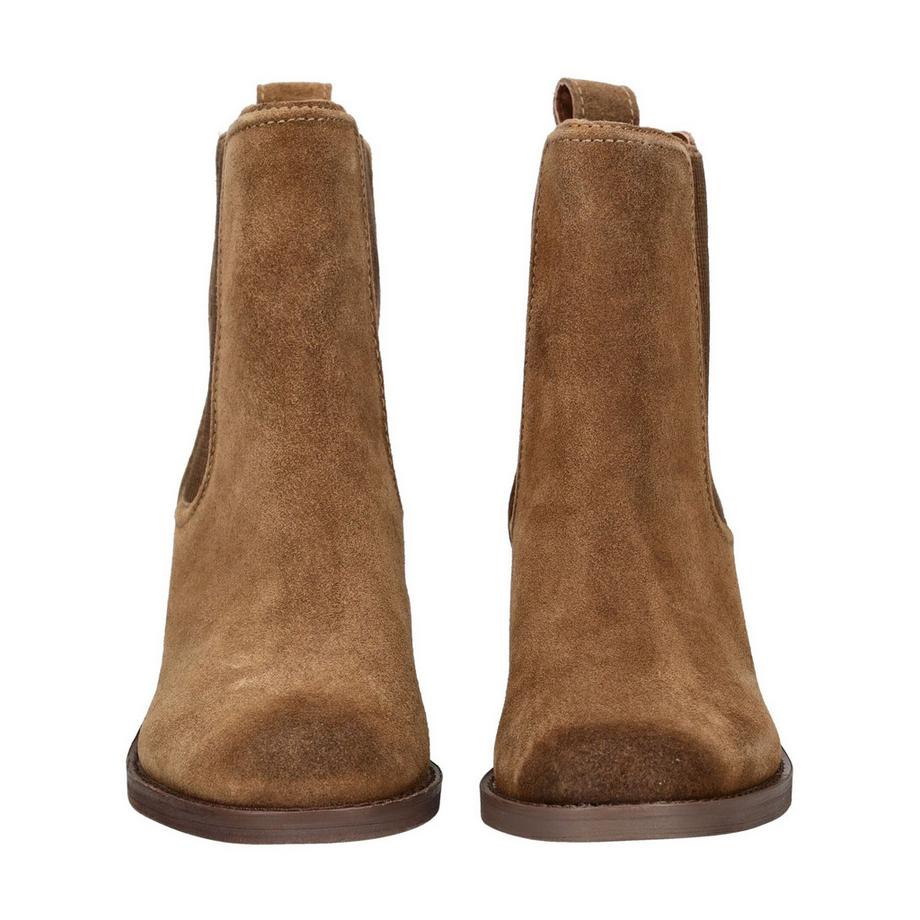Clarks Bottines Chelsea en daim avec talon bloc  