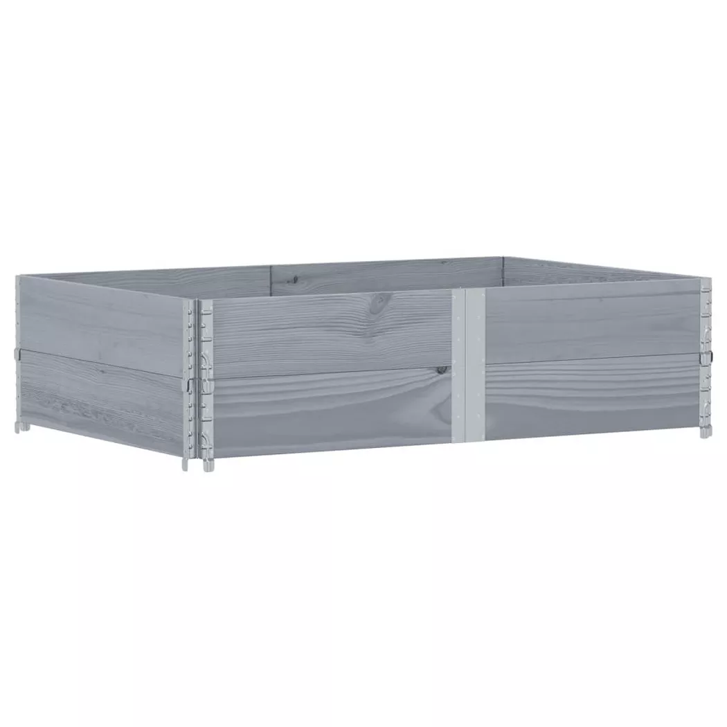 VidaXL - Jardinière bois de pin, One Size, Gris