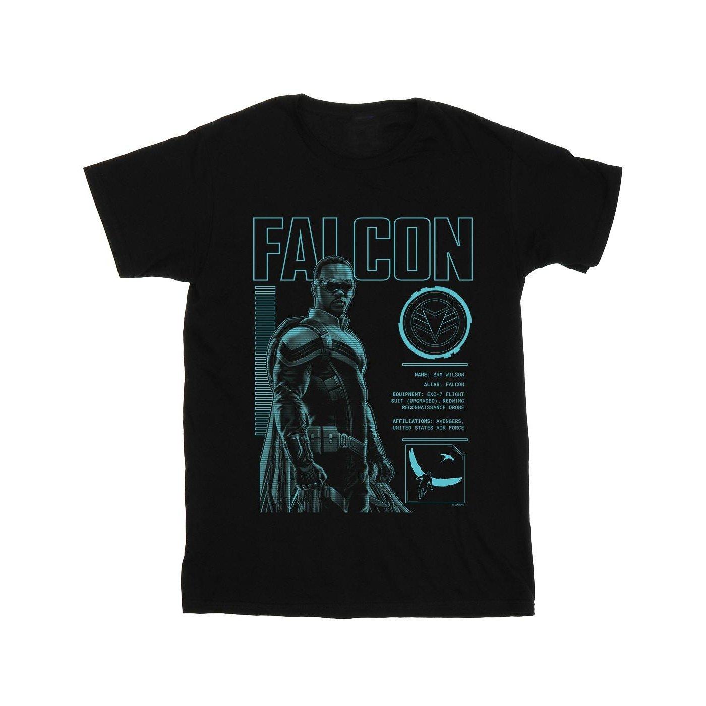 Image of The Falcon And The Winter Soldier Falcon Bio Tshirt Damen Schwarz S