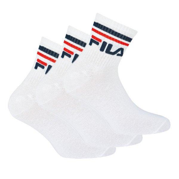 Image of Fila Quartersocken 3er-pack Unisex Weiss 35-38