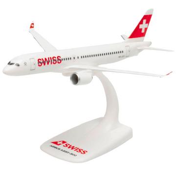 Snap-Fit Modèle d'avion Swiss International Air Lines Airbus A220-300 (1:200)