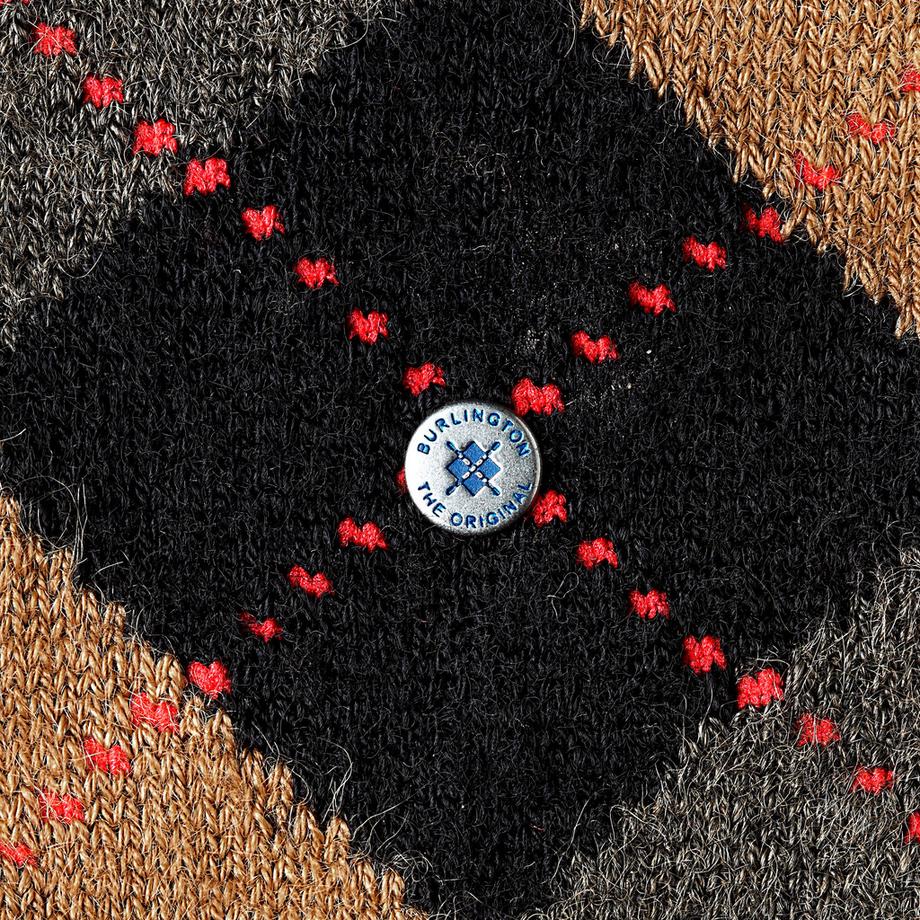 Burlington Preston Rautenmuster Socken  