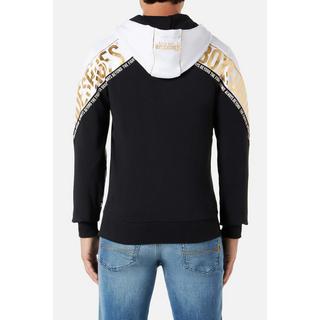 BOXEUR DES RUES Lettering Printed Hooded Full Zip Sweatshirt  