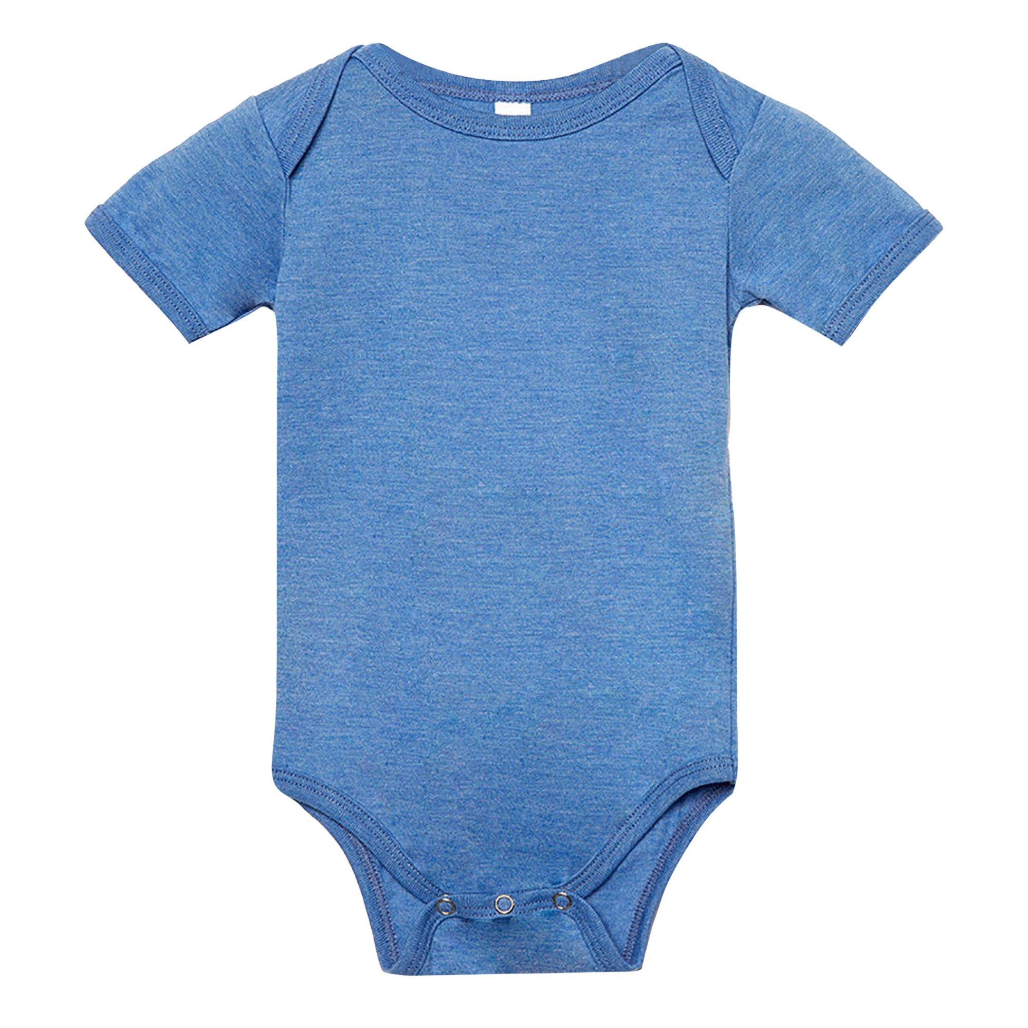 Image of Jersey Kurzarm Body Mädchen Nebelblau 3-6M
