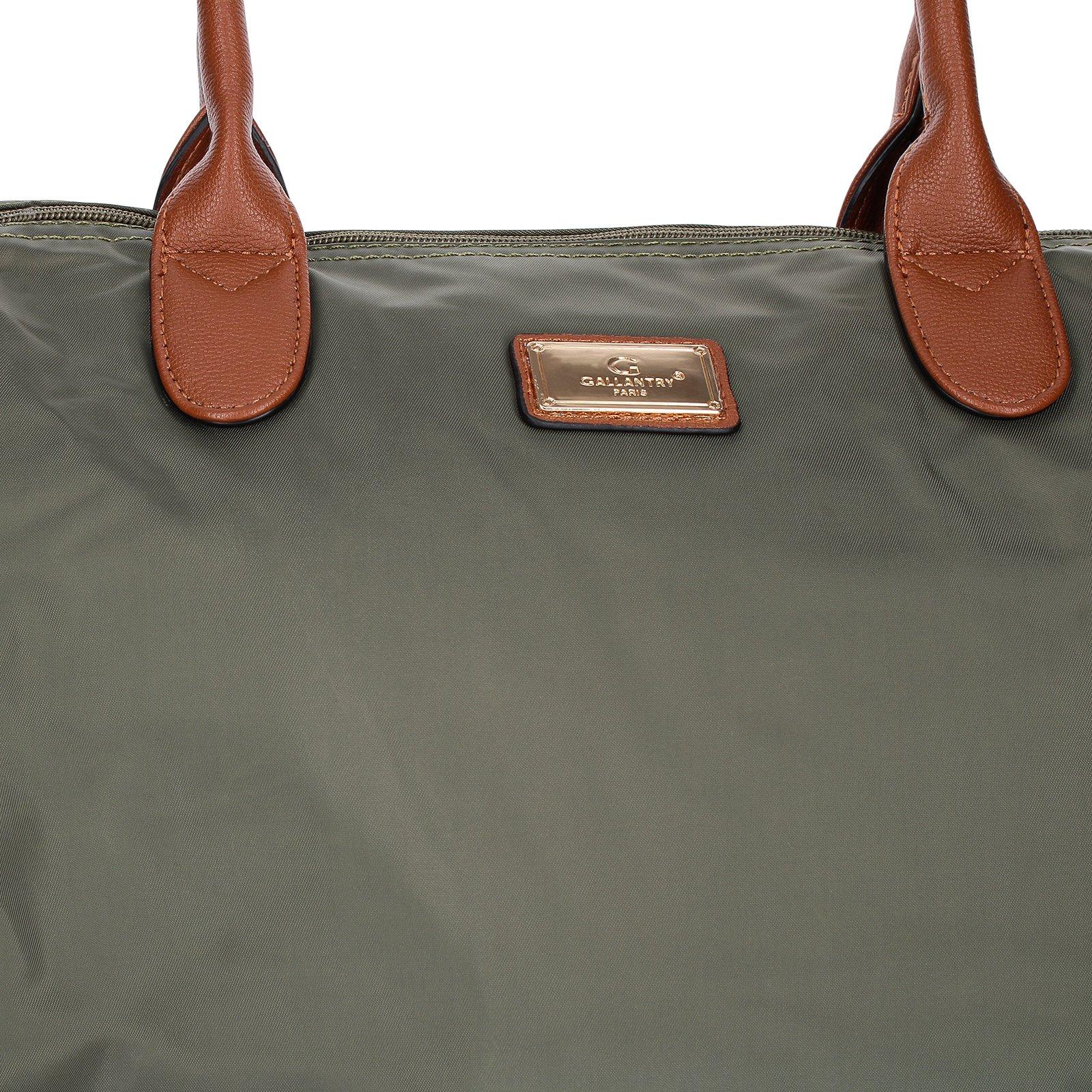 Gallantry  Borsa shopper in poliestere kaki 