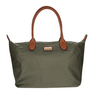 Gallantry  Borsa shopper in poliestere kaki 