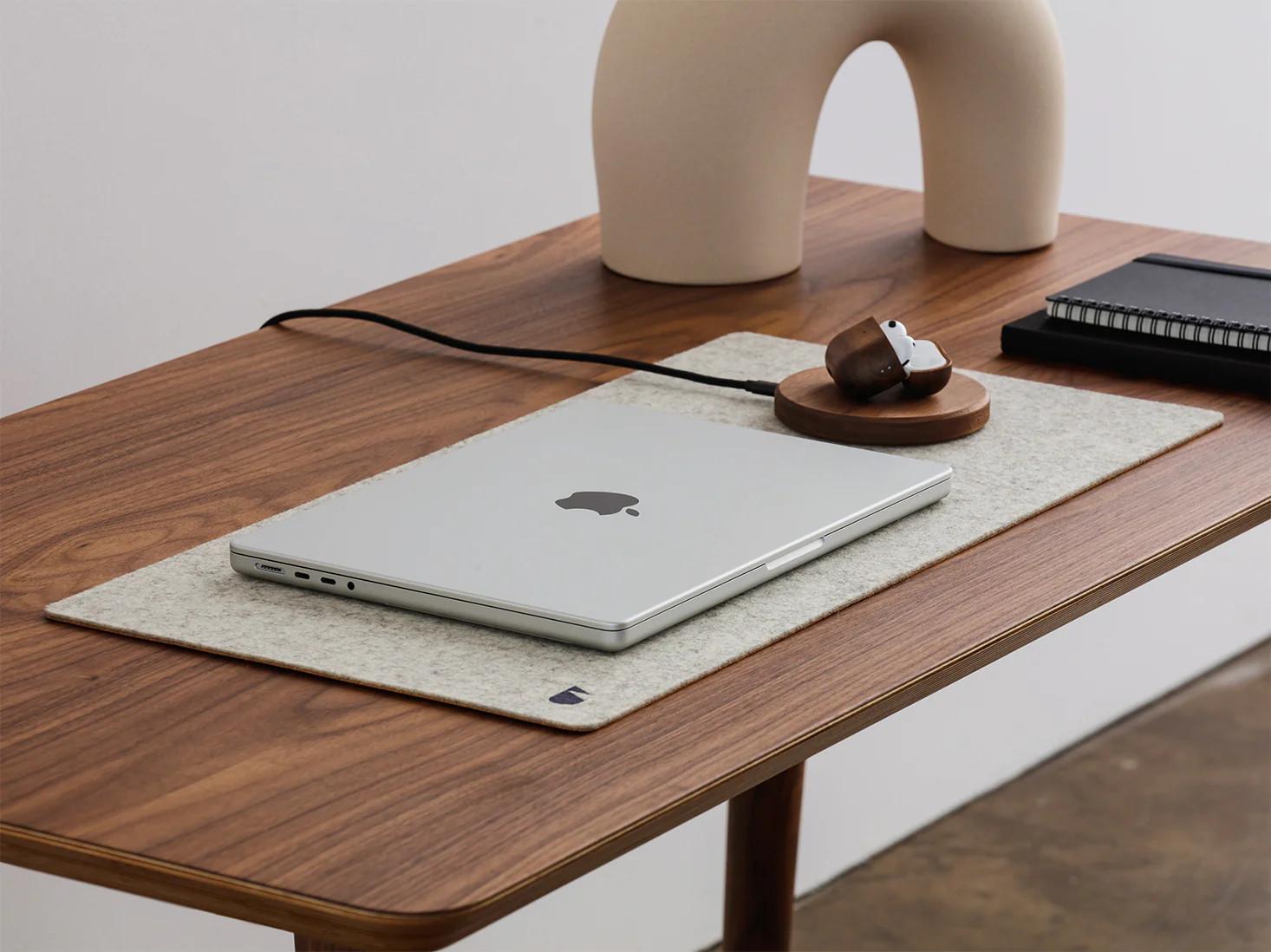 Oakywood Felt&Cork Desk Mat - Sous-mains en feutre de laine  