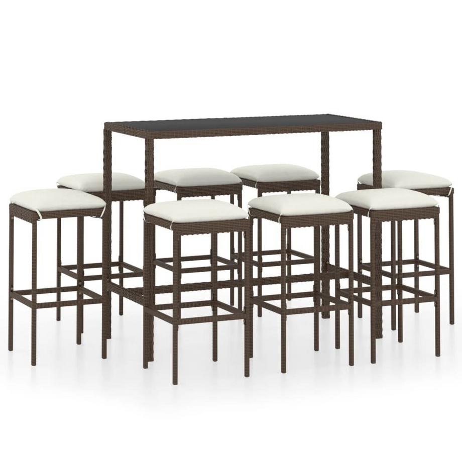 VidaXL Bar-set poly-rattan  